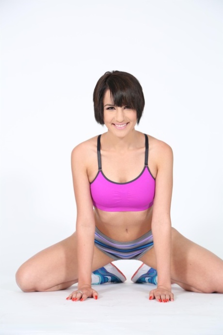 Beautiful teens show off their petite bodies & ride some big dicks