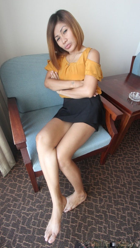 Asian babe Ouy ends a sexy striptease with POV anal & vaginal sex